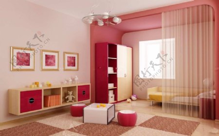 交换空间家庭装修儿童房效果图
