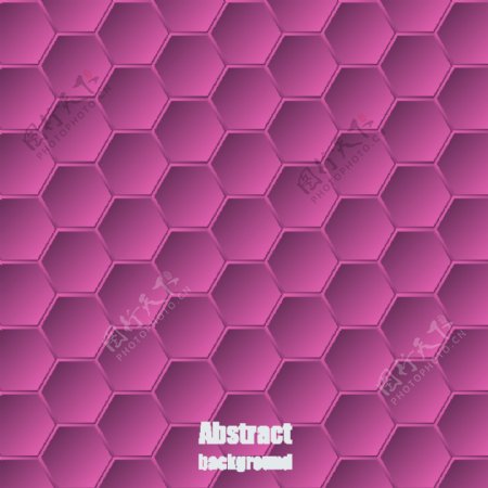 紫色蜂窝形状背景
