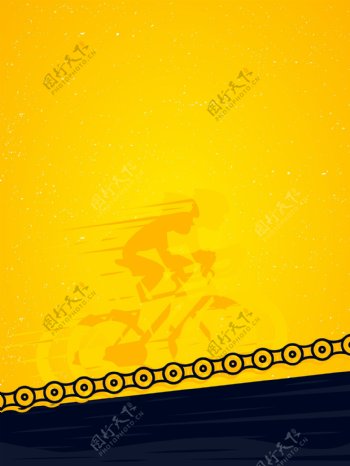 黄色世界自行车锦标赛背景