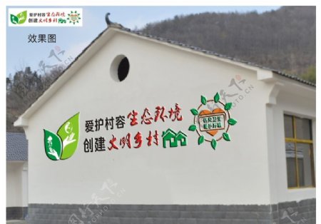 文明乡村文化墙
