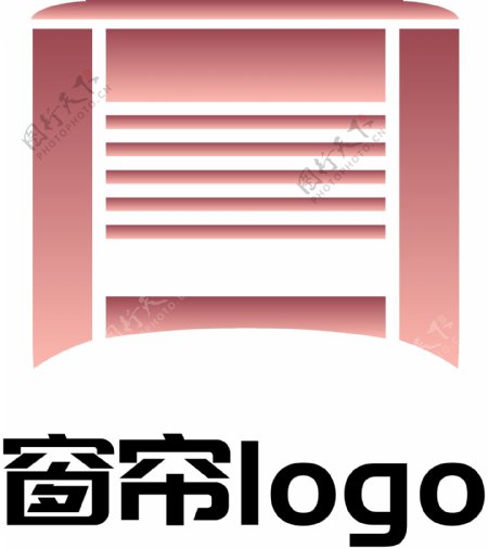 窗帘门窗企业logo设计商务公司