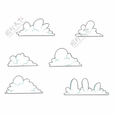 云朵手绘卡通系列