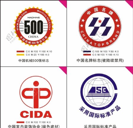 中国名牌标志中国机械500