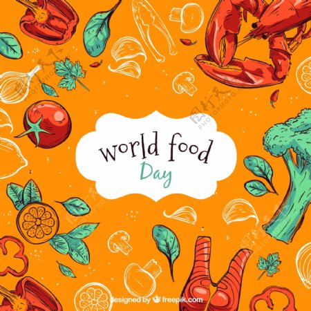 彩绘世界食品日蔬菜