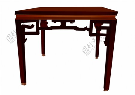 中国风家具餐桌插画
