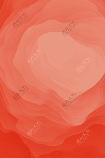 抽象玫瑰纹理大气时尚珊瑚橙渐变背景