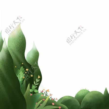 草树木植物装饰图案