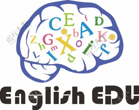英语字母教育培训大脑开发记忆LOGO