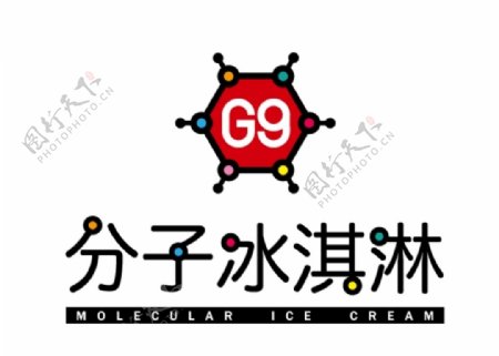分子冰淇淋logo