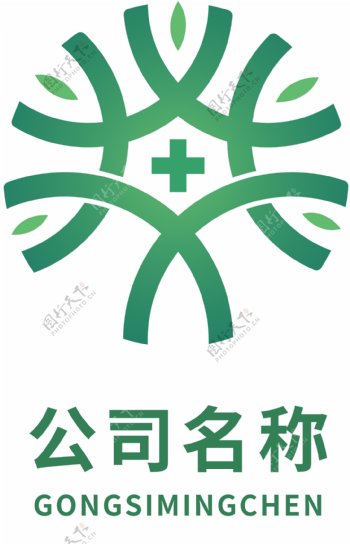 医学医院树木医疗logo