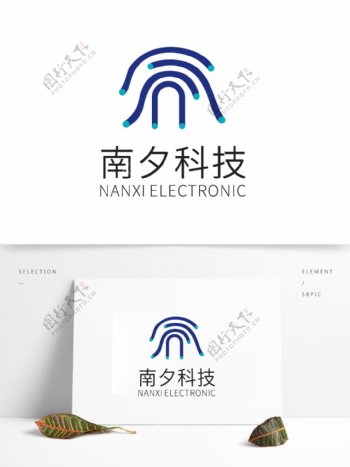南夕电子科技logo