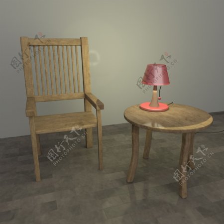 装饰装修家具椅子桌子台灯