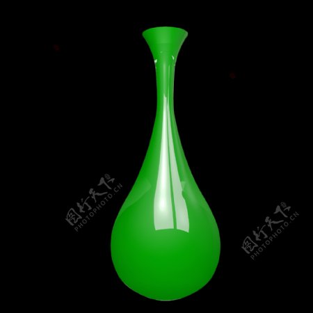 绿色水滴花瓶