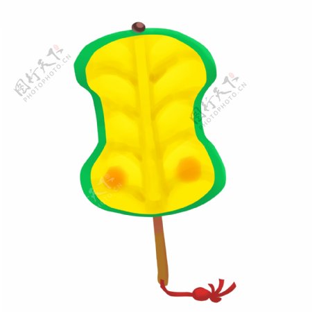 黄色夏季芭蕉扇