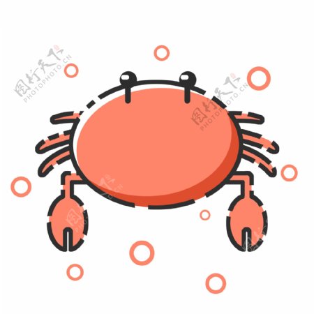 MBE风格红色螃蟹