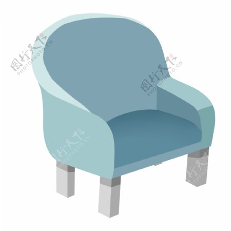 矮小的家具椅子插画