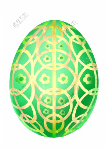 复活节镂空的彩蛋插画