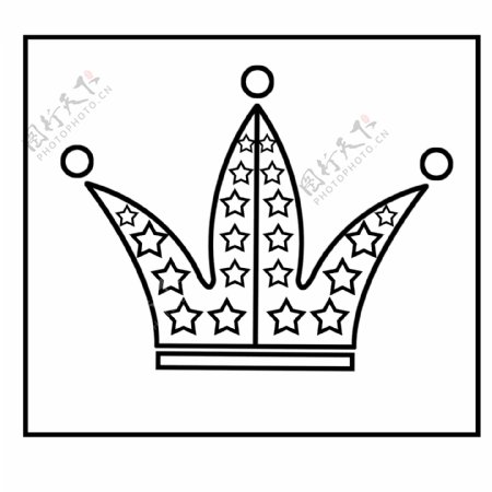 王冠服装图标插画