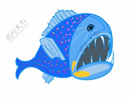 蓝色海洋灯笼鱼