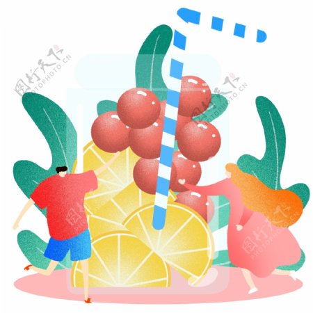 夏季水果果汁