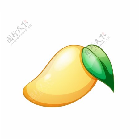 水果芒果矢量元素卡通