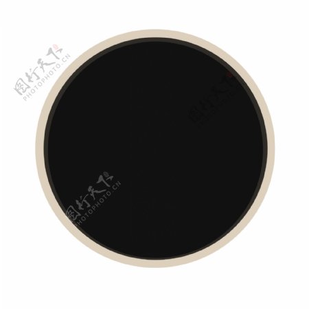 黑色圆弧主题圆圈元素
