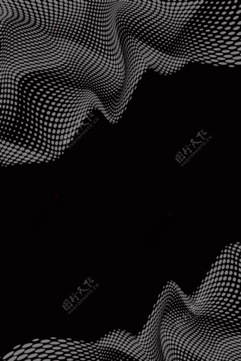 黑色简约点状抽象纹理广告背景
