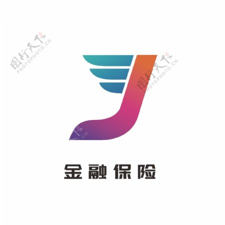 金融大众logo理财保险通用logo标志