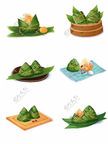 端午节写实粽子节料食物元素