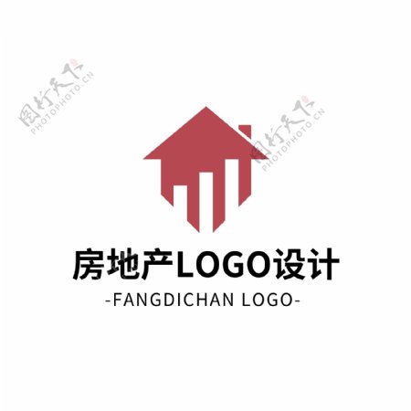 简约大气创意房地产logo标志设计