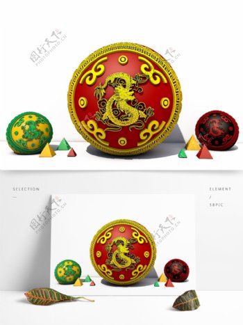 中国龙青龙球体设计