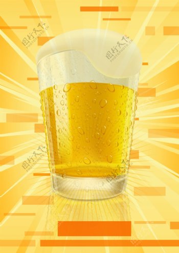 啤酒素材海报
