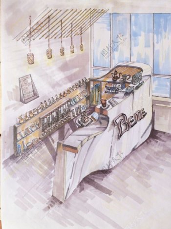 咖啡店空间设计图