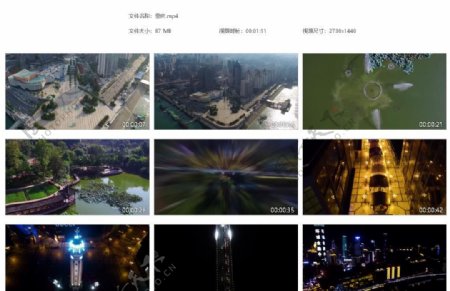 重庆城市夜景科幻公园航拍