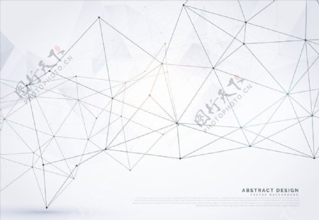 几何抽象商务科技点线背景底纹