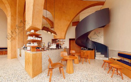 简约日系咖啡厅空间设计