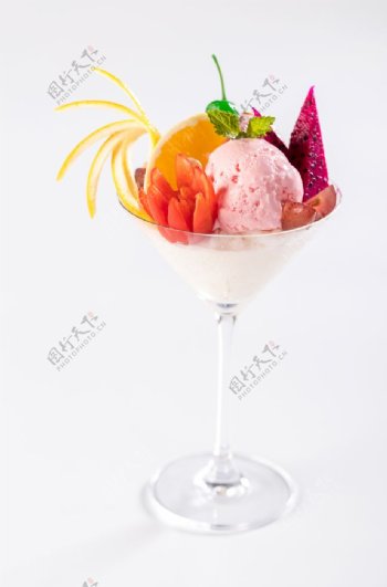 水果冰淇淋球
