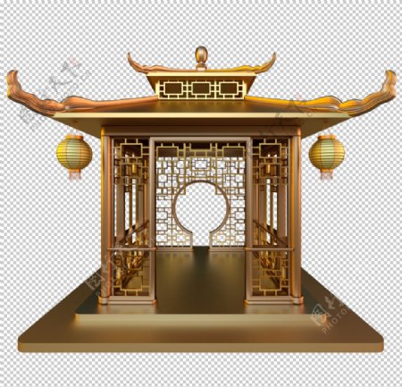 中式凉亭