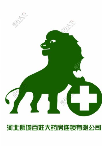 狮城药店logo