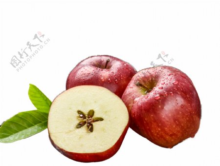 苹果糖心水果新鲜饮品海报素材