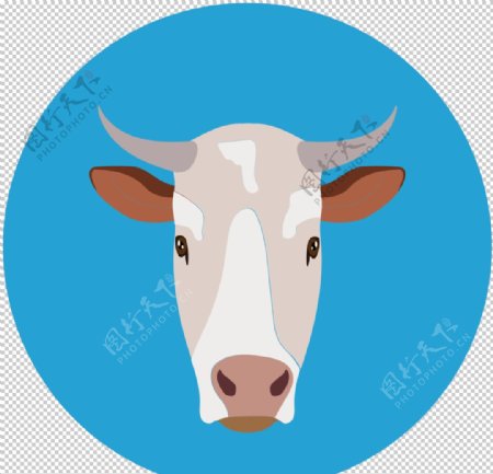 奶牛动物图标标志图形装饰素材