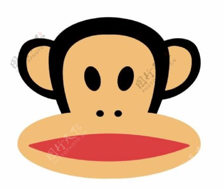 矢量大嘴猴logo