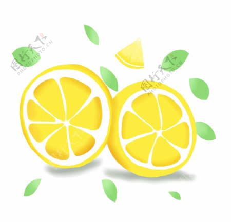 柠檬素材手帐插画