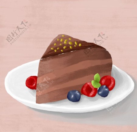 手绘小蛋糕