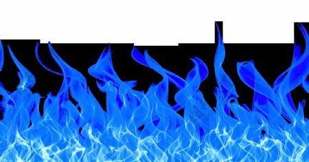 蓝色火焰燃烧合成海报素材