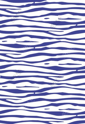海浪斑马纹矢量图形