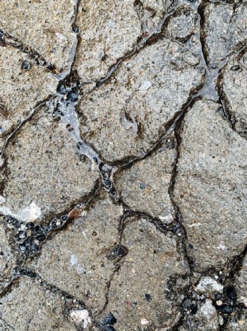 水泥地面裂痕