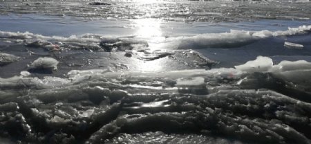 冰川湖泊风景图片
