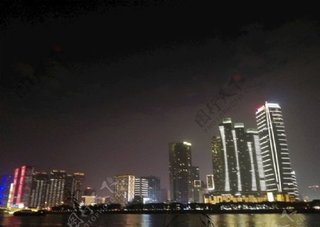 长沙大楼夜景图片