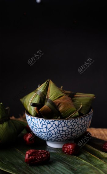 粽子美食食材背景海报素材图片